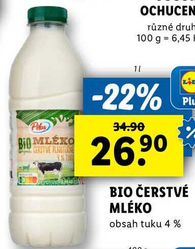 BIO ČERSTVÉ MLÉKO, 1 l