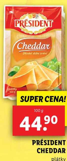 PRÉSIDENT CHEDDAR, 100 g