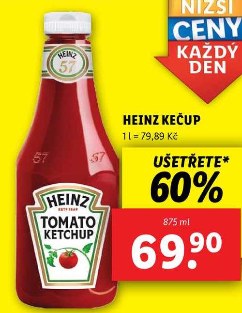 HEINZ KEČUP, 875 ml