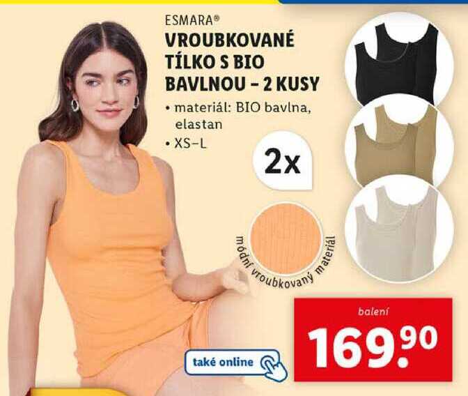 VROUBKOVANÉ TÍLKO S BIO BAVLNOU - 2 KUSY 