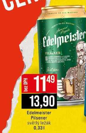 Edelmeister Pilsener světlý ležák 0.33l
