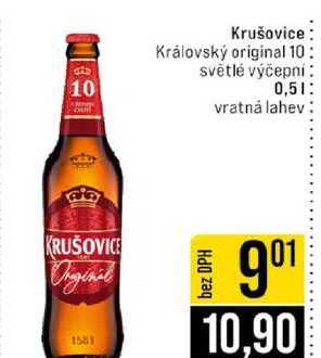 Krušovice Královský original 10 světlé výčepni 0,5l