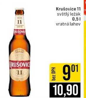 Krušovice 11 světlý ležák 0,5l