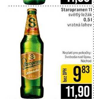 Staropramen 11 světlý ležák 0,5l