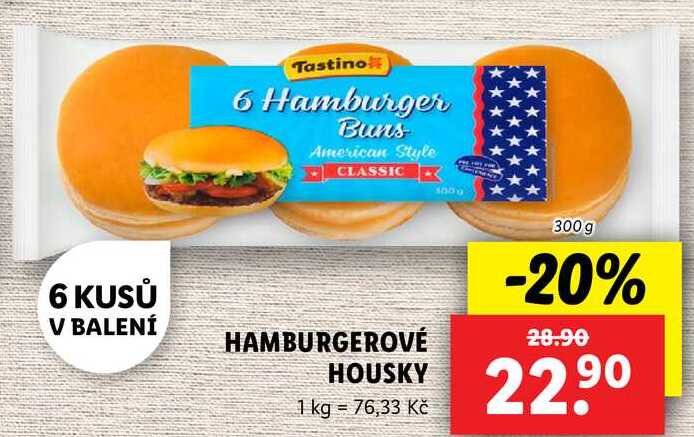 HAMBURGEROVÉ HOUSKY, 300 g