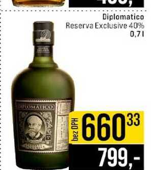 Diplomatico Reserva Exclusive 40% 0,7l