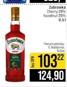 Zubrowka Cherry 28% Hazelnut 28% 0,5l