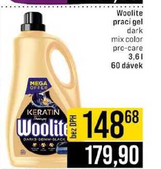 Woolite praci gel dark mix color pro-care 3,6l 60 dávek