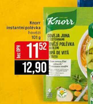 Knorr instantní polévka hovězí 101 g 