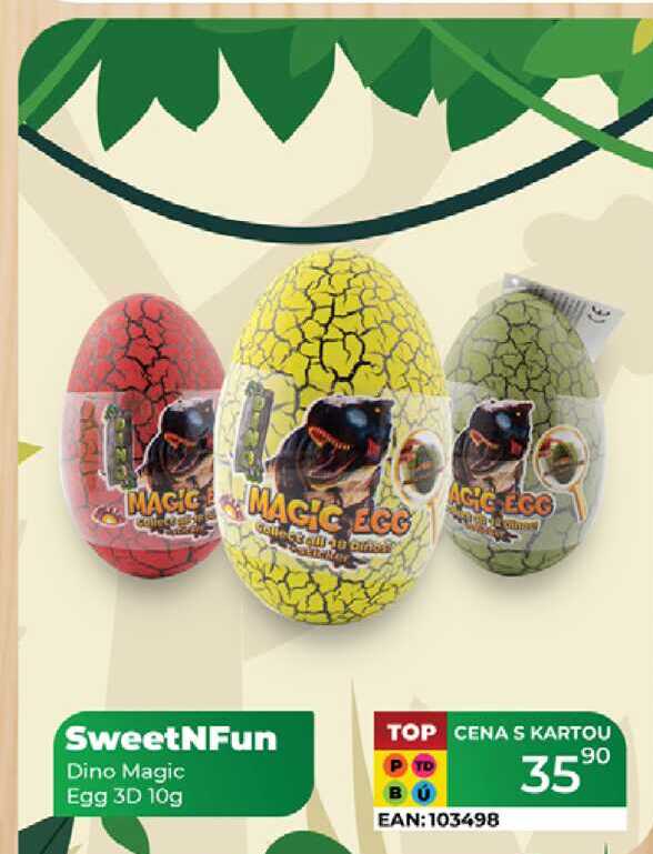 SweetNFun Dino Magic Egg 3D 10g 