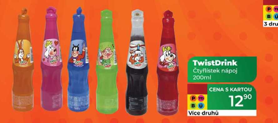 TwistDrink Čtyřlístek nápoj 200ml 