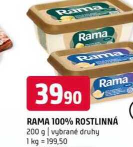 Rama 200g, vybrané druhy
