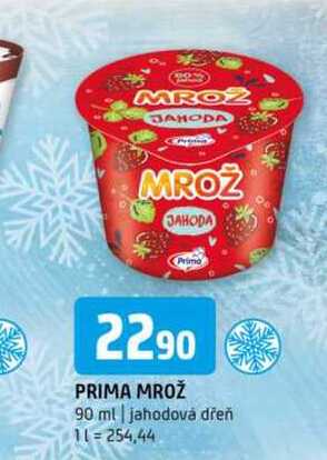 Prima mrož 90 ml jahodová dřeň