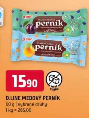 D'line medový perník 60 g vybrané druhy 