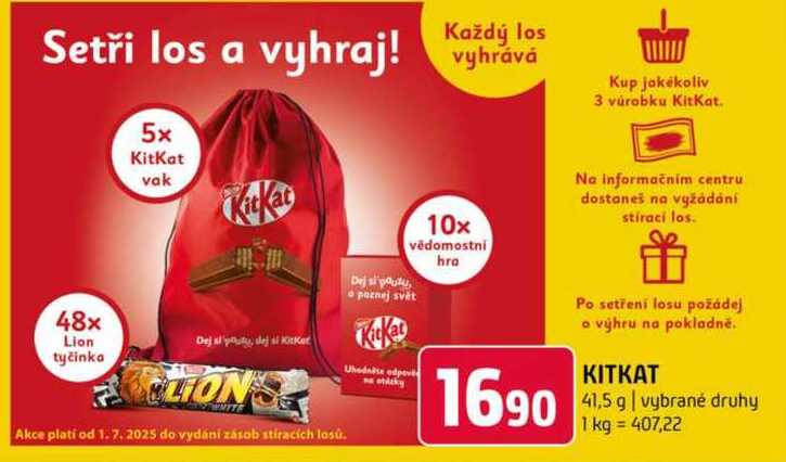 KITKAT 41,5 g vybrané druhy 