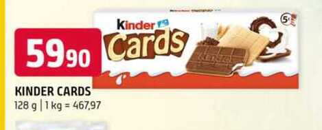 Kinder cards 128 g 