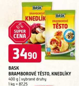 Bask bramborové těsto knedlíky 400 g vybrané druhy
