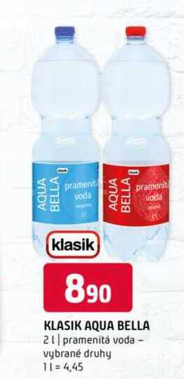 Klasik aqua bella 2l pramenitá voda vybrané druhy