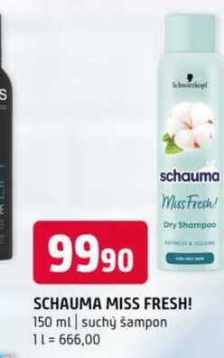 Schauma miss fresh 150 ml suchý šampon
