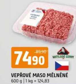 Vepřové maso mělněné 600 g