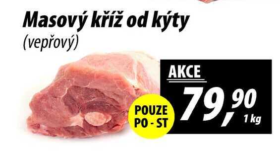 Masový kříž od kýty (vepřový), 1 kg
