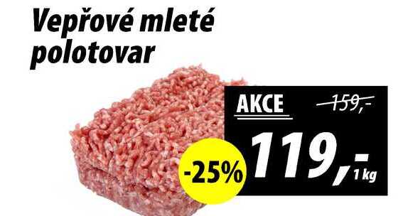 Vepřové mleté polotovar, 1 kg 