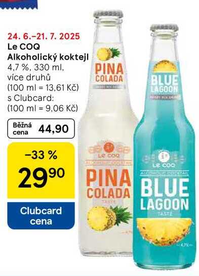 Le COQ Alkoholický koktejl 4,7%, 330 ml