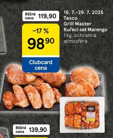 Tesco Grill Master Kuřecí set Marengo, 1 kg 