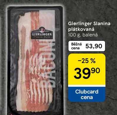 Gierlinger Slanina plátkovaná, 100 g