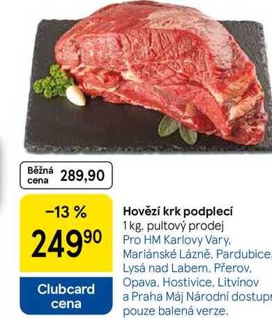 Hovězí krk podplecí, 1 kg