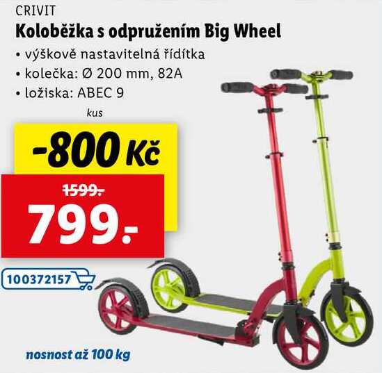 Koloběžka s odpružením Big Wheel 