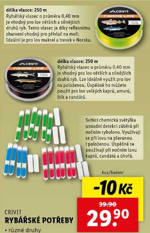 RYBÁŘSKÉ POTŘEBY 