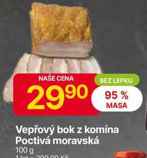 Vepřový bok z komína Poctivá moravská 100 g 