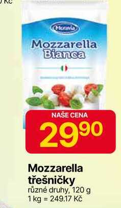 Mozzarella třešničky různé druhy, 120 g 
