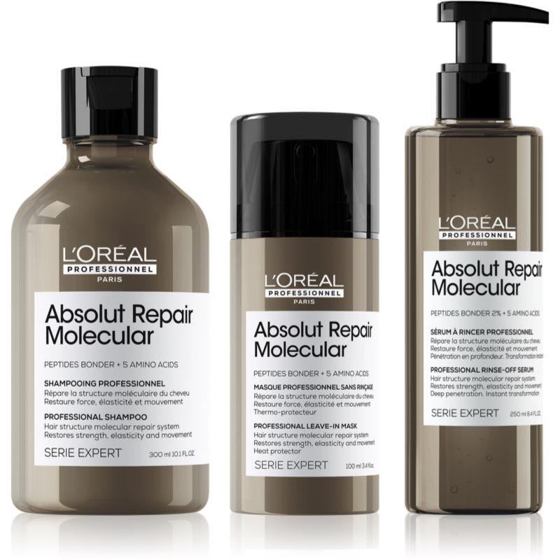 L’Oréal Professionnel Serie Expert Absolut Repair Molecular výhodné balení pro poškozené vlasy