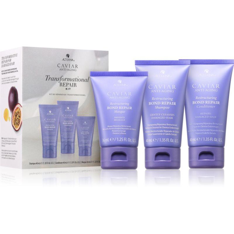 Alterna Caviar Anti-Aging Restructuring Bond Repair dárková sada pro uhlazení a obnovu poškozených vlasů 3 ks