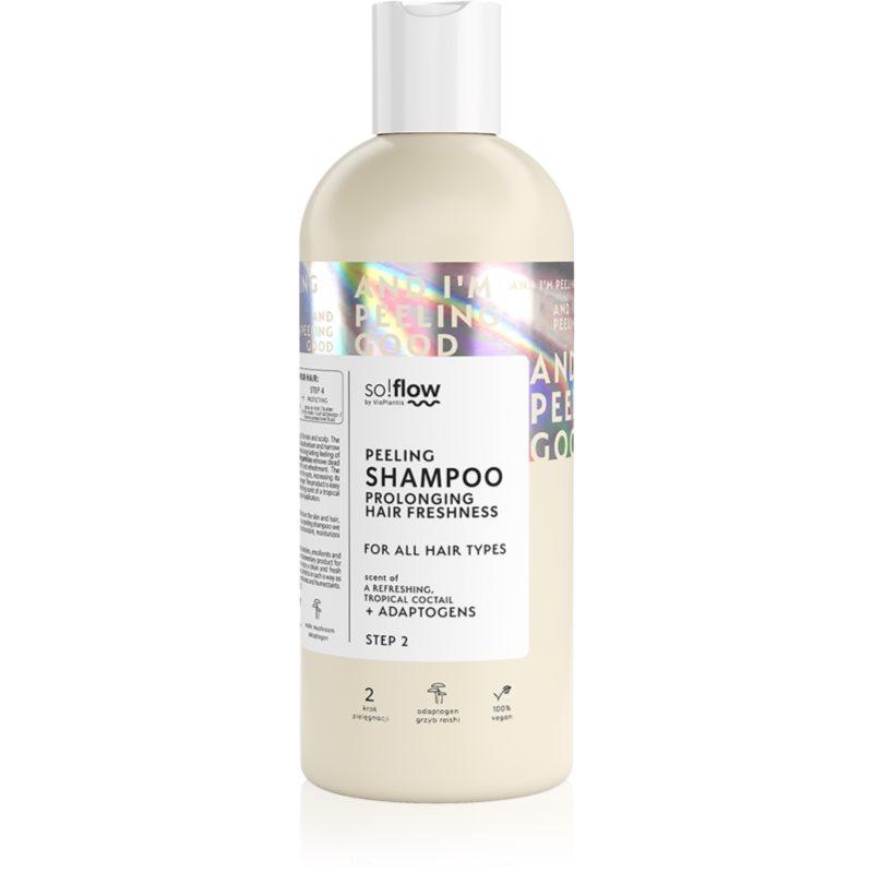 so!flow Peeling Hair peelingový šampon pro mastnou pokožku hlavy 400 ml