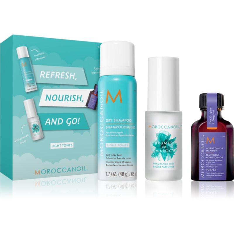 Moroccanoil Refresh, Nourish, and Go! (Light Tones) sada pro blond vlasy pro ženy