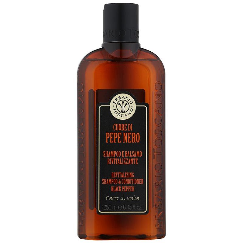 Erbario Toscano Cuore di Pepe Nero šampon a kondicionér 2 v 1 pro muže 250 ml