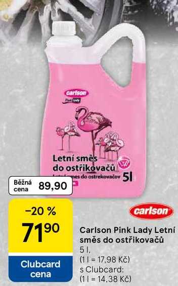 Carlson Pink Lady Letni směs do ostřikovačů, 5 l
