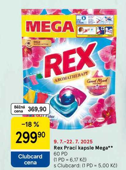 Rex Prací kapsle Mega, 60 PD 