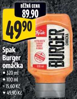 Spak Burger omáčka, 320 ml