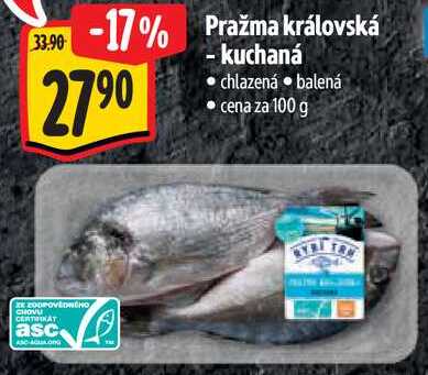 Pražma královská - kuchaná, cena za 100 g