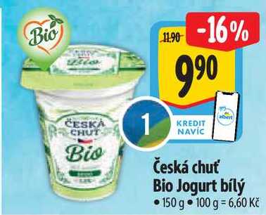 Česká chuť Bio Jogurt bílý, 150 g 
