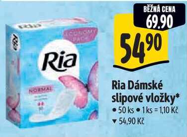 Ria Dámské slipové vložky, 50 ks