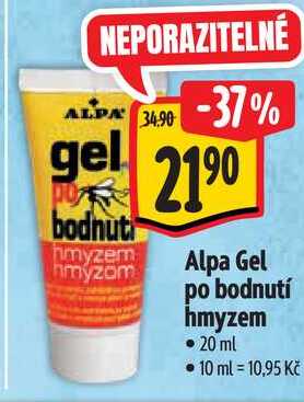 Alpa Gel po bodnutí hmyzem, 20 ml 