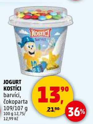 JOGURT KOSTÍCI barvíci, čokoparta, 109/107 g  