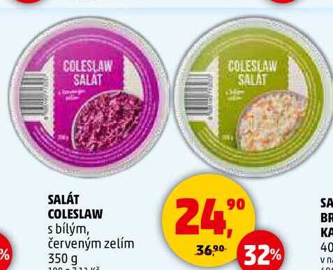 SALÁT COLESLAW s bílým, červeným zelím, 350 g  