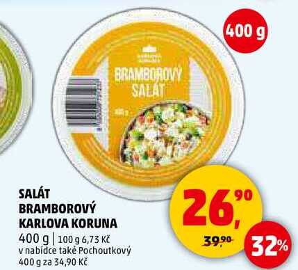 SALÁT BRAMBOROVÝ KARLOVA KORUNA, 400 g  