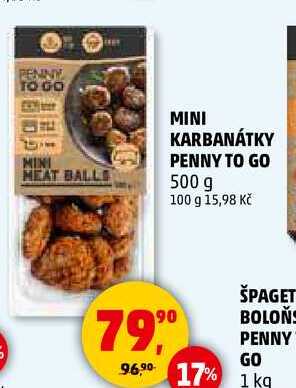MINI KARBANÁTKY PENNY TO GO, 500 g 